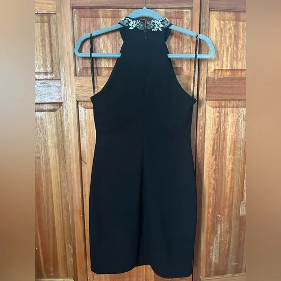 Lulus Alluring Evening Black Beaded Bodycon Dress - Picture 6 of 7